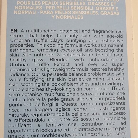 SKINCO Skin & Co Umbrian Truffle Clay Drops Clarifying Serum 10 FL OZ New in Box - Picture 8 of 14